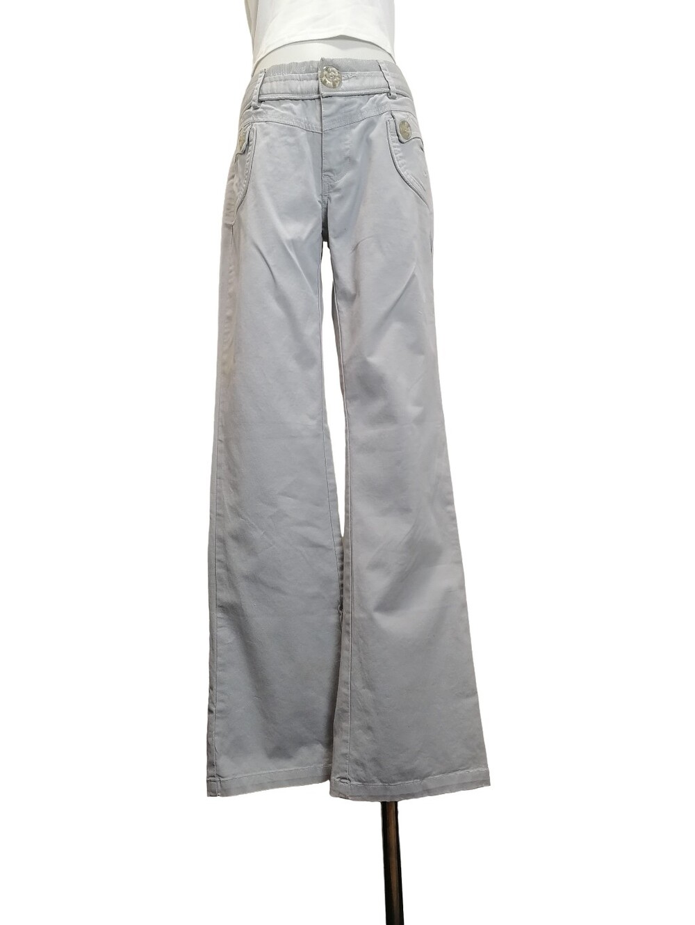🐦🐦 Light Gray Wide-Leg / flare Women's Jeans